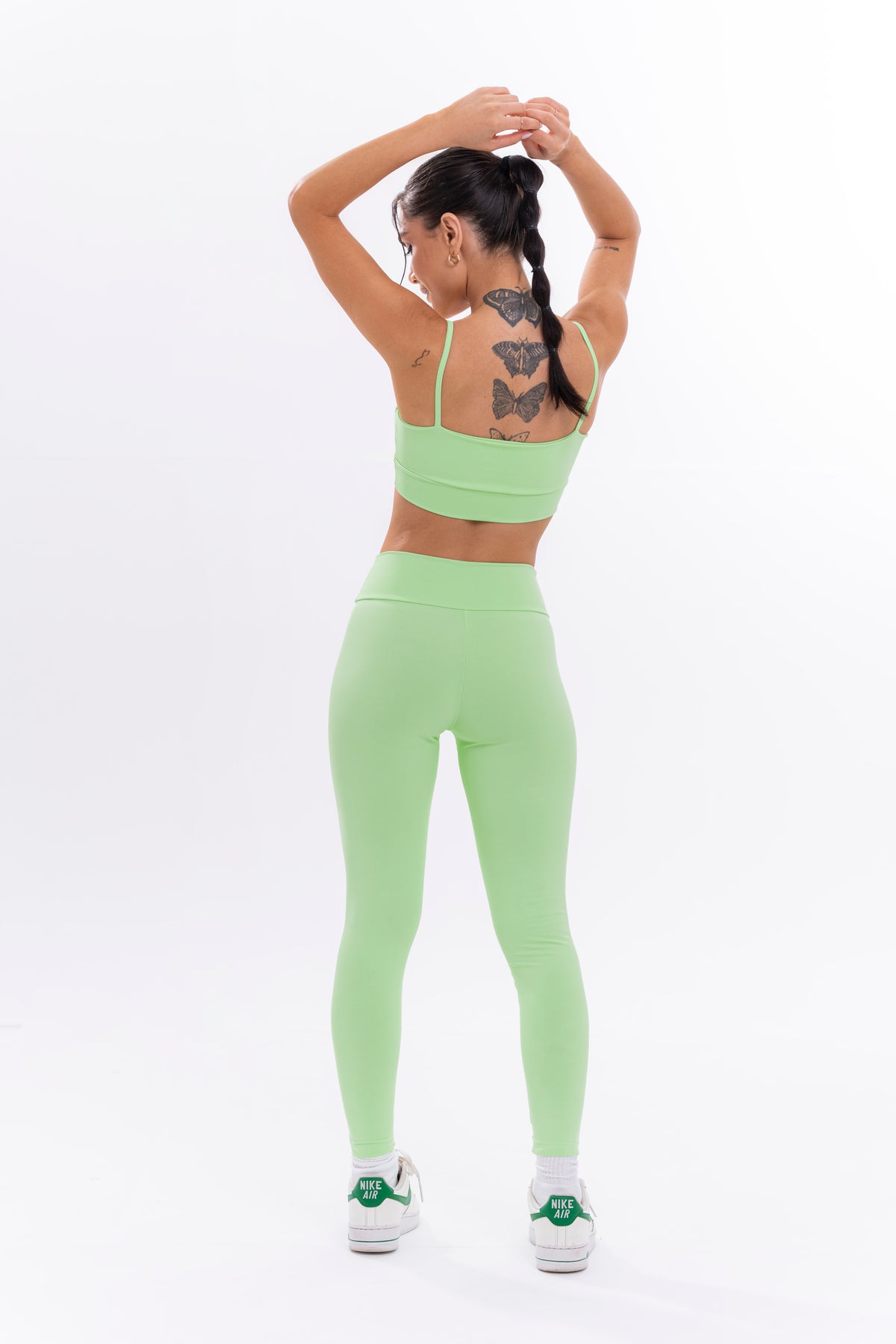 Fitness Bras and Leggings Set - Basic - Light Green
