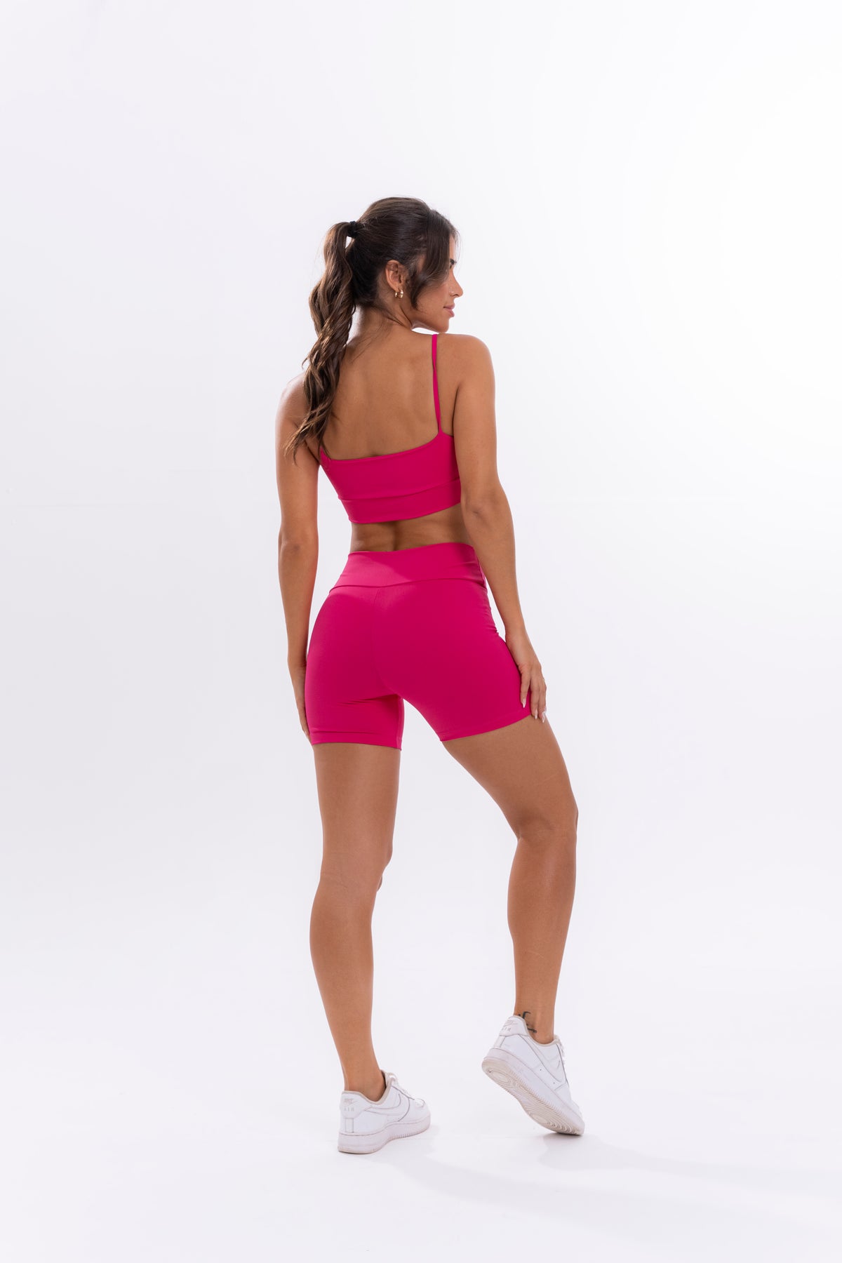Fitness Bras and Shorts  Set - Basic - Hot Pink