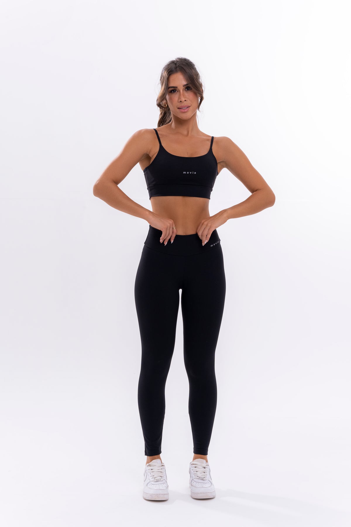 Fitness Bras and Leggings Set - Basic - Black