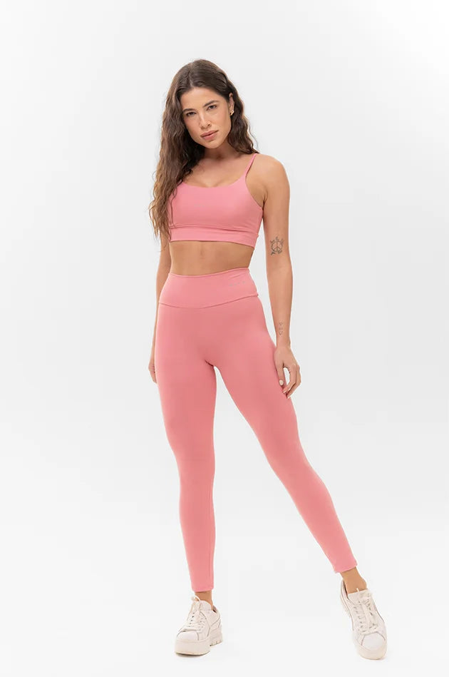 Fitness Bras and Leggings Set - Basic - Light Pink
