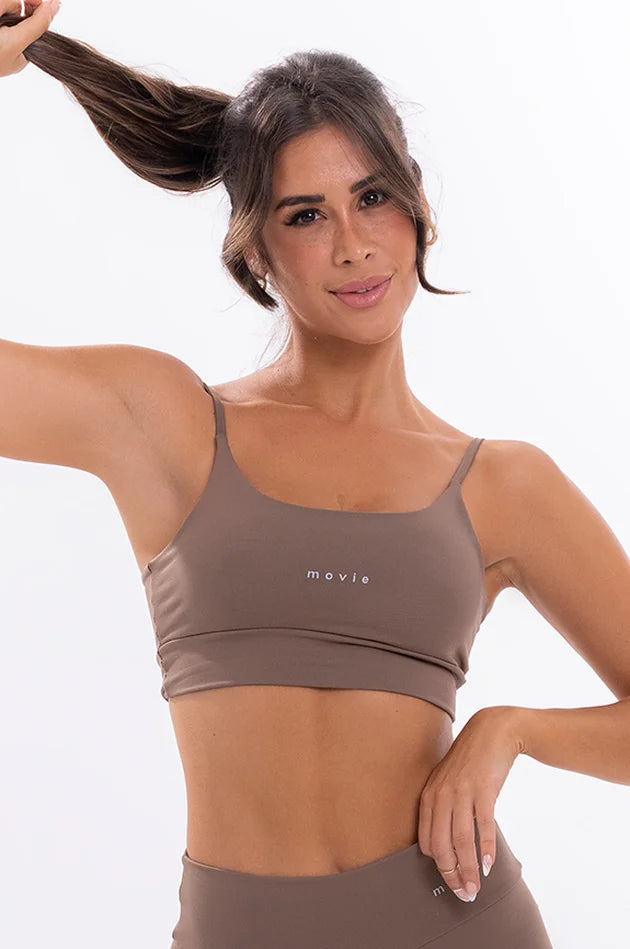 Basic Fitness Bras - Brown